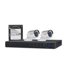 HIKVISION 2 unit 720P night vision security cc camera Package